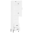 vidaXL fehér szerelt fa magasszekrény 34,5x34x180 cm