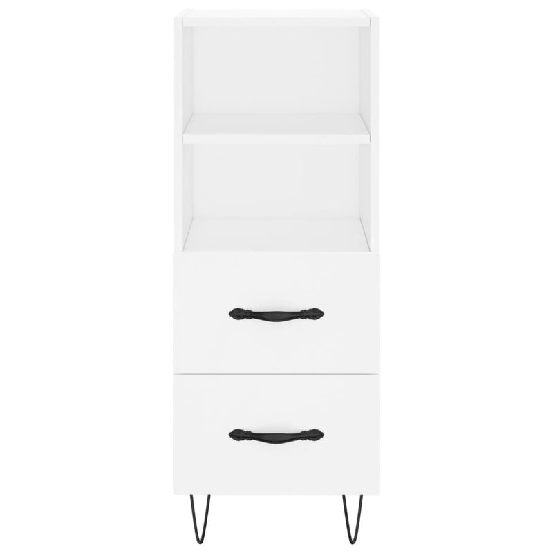 vidaXL fehér szerelt fa magasszekrény 34,5x34x180 cm