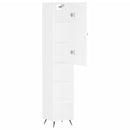 vidaXL fehér szerelt fa magasszekrény 34,5x34x180 cm