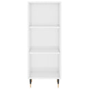 vidaXL magasfényű fehér szerelt fa magasszekrény 34,5 x 34 x 180 cm