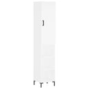 vidaXL fehér szerelt fa magasszekrény 34,5x34x180 cm