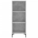 vidaXL betonszürke szerelt fa magasszekrény 34,5x34x180 cm