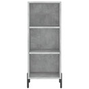 vidaXL betonszürke szerelt fa magasszekrény 34,5x34x180 cm