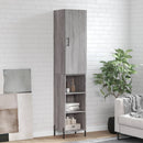 vidaXL szürke sonoma szerelt fa magasszekrény 34,5 x 34 x 180 cm