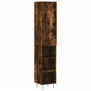 vidaXL füstös tölgy színű szerelt fa magasszekrény 34,5x34x180 cm