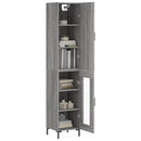 vidaXL szürke sonoma szerelt fa magasszekrény 34,5 x 34 x 180 cm
