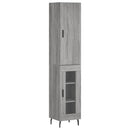 vidaXL szürke sonoma szerelt fa magasszekrény 34,5 x 34 x 180 cm