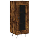 vidaXL füstös tölgy színű szerelt fa magasszekrény 34,5x34x180 cm