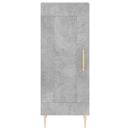 vidaXL betonszürke szerelt fa magasszekrény 34,5x34x180 cm