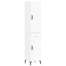 vidaXL fehér szerelt fa magasszekrény 34,5x34x180 cm