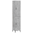 vidaXL betonszürke szerelt fa magasszekrény 34,5x34x180 cm