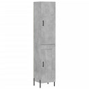 vidaXL betonszürke szerelt fa magasszekrény 34,5x34x180 cm