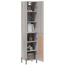 vidaXL szürke sonoma szerelt fa magasszekrény 34,5 x 34 x 180 cm