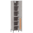 vidaXL szürke sonoma szerelt fa magasszekrény 34,5 x 34 x 180 cm