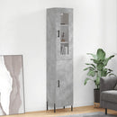 vidaXL betonszürke szerelt fa magasszekrény 34,5x34x180 cm