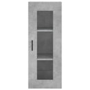vidaXL betonszürke szerelt fa magasszekrény 34,5x34x180 cm