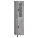 vidaXL szürke sonoma szerelt fa magasszekrény 34,5 x 34 x 180 cm