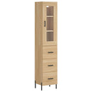 vidaXL sonoma tölgy szerelt fa magasszekrény 34,5x34x180 cm