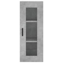 vidaXL betonszürke szerelt fa magasszekrény 34,5x34x180 cm