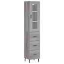 vidaXL szürke sonoma szerelt fa magasszekrény 34,5 x 34 x 180 cm