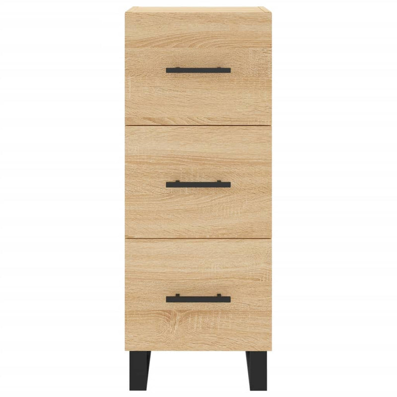 vidaXL sonoma tölgy szerelt fa magasszekrény 34,5x34x180 cm