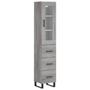 vidaXL szürke sonoma szerelt fa magasszekrény 34,5 x 34 x 180 cm