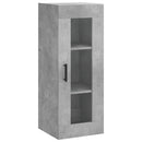 vidaXL betonszürke szerelt fa magasszekrény 34,5x34x180 cm