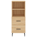 vidaXL sonoma tölgy szerelt fa magasszekrény 34,5x34x180 cm
