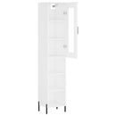 vidaXL fehér szerelt fa magasszekrény 34,5x34x180 cm