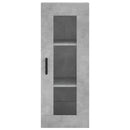 vidaXL betonszürke szerelt fa magasszekrény 34,5x34x180 cm