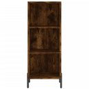 vidaXL füstös tölgy színű szerelt fa magasszekrény 34,5x34x180 cm