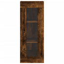 vidaXL füstös tölgy színű szerelt fa magasszekrény 34,5x34x180 cm