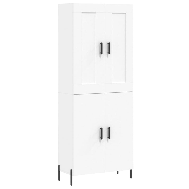vidaXL fehér szerelt fa magasszekrény 69,5 x 34 x 180 cm