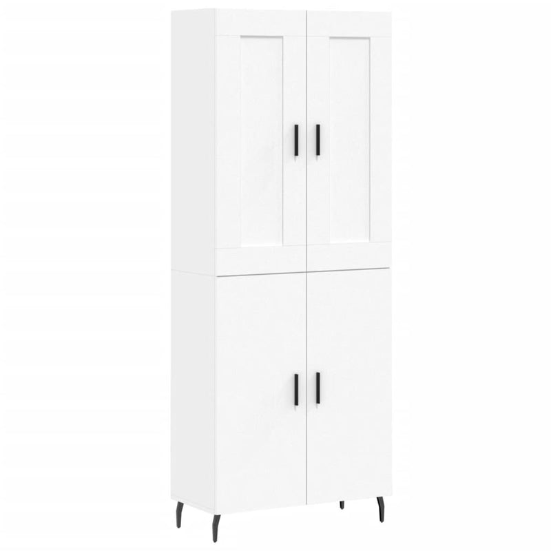 vidaXL fehér szerelt fa magasszekrény 69,5 x 34 x 180 cm