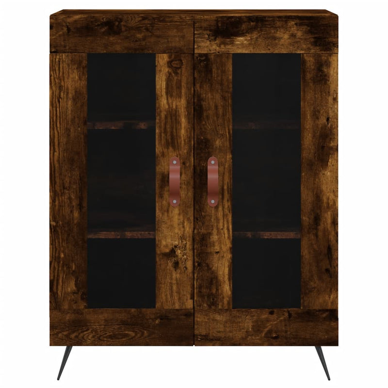 vidaXL füstös tölgy színű szerelt fa magasszekrény 69,5 x 34 x 180 cm