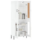 vidaXL fehér szerelt fa magasszekrény 69,5 x 34 x 180 cm