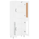 vidaXL fehér szerelt fa magasszekrény 69,5 x 34 x 180 cm