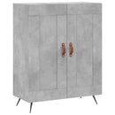 vidaXL betonszürke szerelt fa magasszekrény 69,5 x 34 x 180 cm