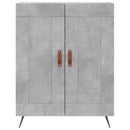 vidaXL betonszürke szerelt fa magasszekrény 69,5 x 34 x 180 cm