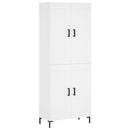 vidaXL fehér szerelt fa magasszekrény 69,5 x 34 x 180 cm