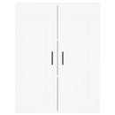 vidaXL fehér szerelt fa magasszekrény 69,5 x 34 x 180 cm