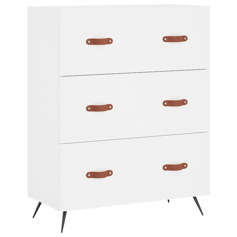 vidaXL fehér szerelt fa magasszekrény 69,5 x 34 x 180 cm