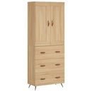 vidaXL sonoma tölgy szerelt fa magasszekrény 69,5 x 34 x 180 cm