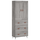 vidaXL szürke sonoma szerelt fa magasszekrény 69,5 x 34 x 180 cm