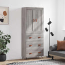 vidaXL szürke sonoma szerelt fa magasszekrény 69,5 x 34 x 180 cm