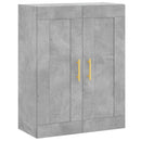 vidaXL betonszürke szerelt fa magasszekrény 69,5 x 34 x 180 cm