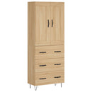 vidaXL sonoma tölgy szerelt fa magasszekrény 69,5 x 34 x 180 cm
