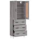 vidaXL szürke sonoma szerelt fa magasszekrény 69,5 x 34 x 180 cm