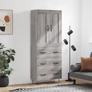 vidaXL szürke sonoma szerelt fa magasszekrény 69,5 x 34 x 180 cm