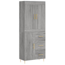 vidaXL szürke sonoma szerelt fa magasszekrény 69,5 x 34 x 180 cm